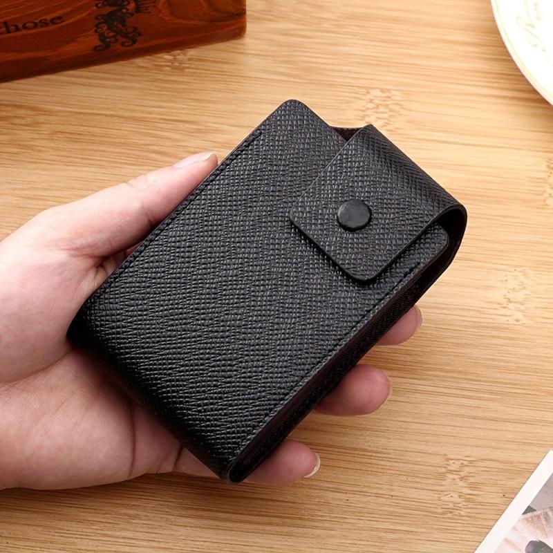 Unisex Leather Wallet ID Credit Card Holder