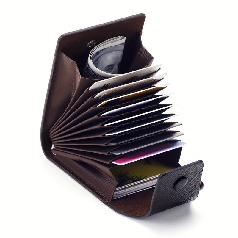 Unisex Leather Wallet ID Credit Card Holder