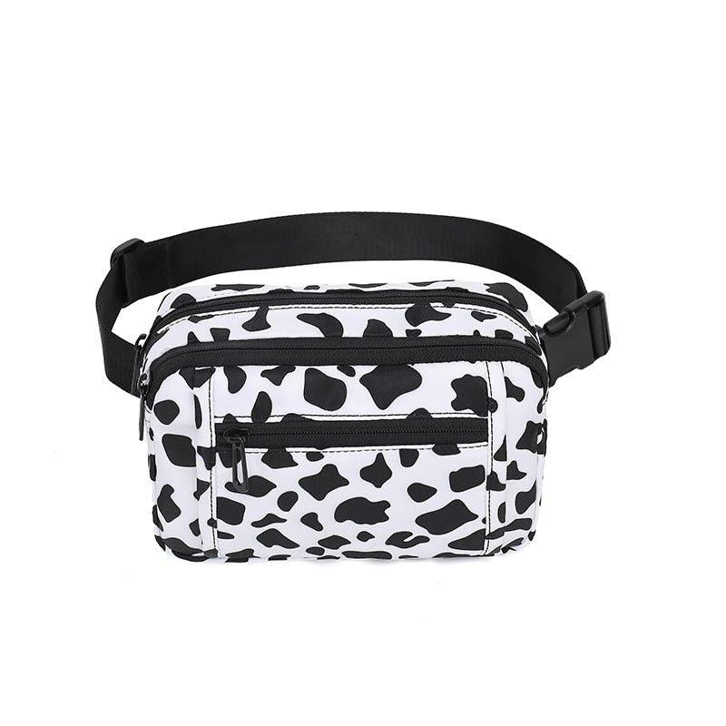 Leopard Cow Print Fanny Pack Waist Bag for Outdoor Sports Running