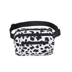Leopard Cow Print Fanny Pack Waist Bag for Outdoor Sports Running