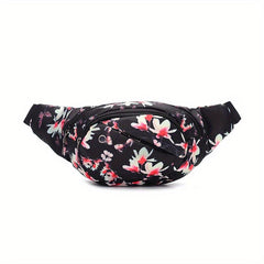 Graffiti Pattern Chest Bag Crossbody Zipper Waist Bag