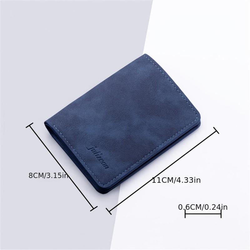 Men's Mini Thin Wallet Card Holder Coin Pouch