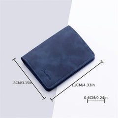 Men's Mini Thin Wallet Card Holder Coin Pouch
