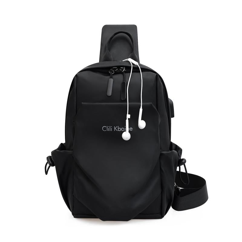Multi-use Crossbody Bag with Data Wire Hole