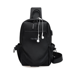 Multi-use Crossbody Bag with Data Wire Hole