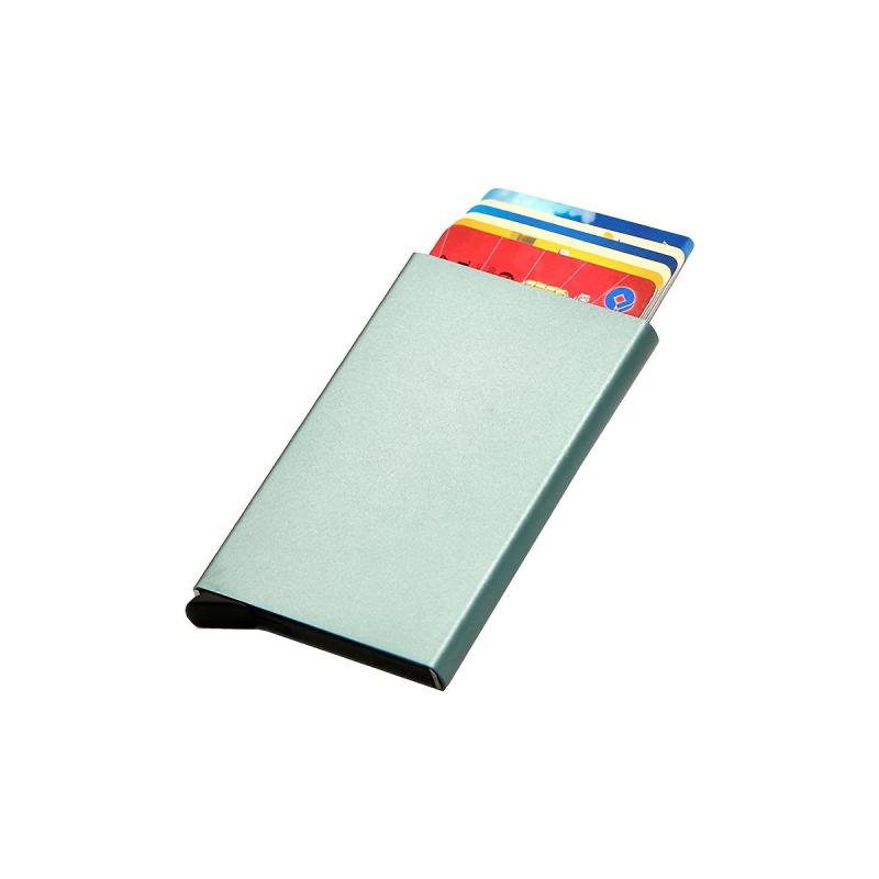 RFID Credit Card Holder Stainless Steel Wallet Large Capacity