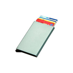 RFID Credit Card Holder Stainless Steel Wallet Large Capacity