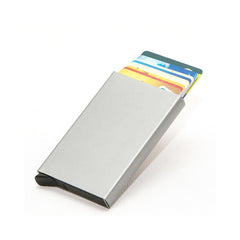RFID Credit Card Holder Stainless Steel Wallet Large Capacity