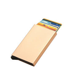 RFID Credit Card Holder Stainless Steel Wallet Large Capacity