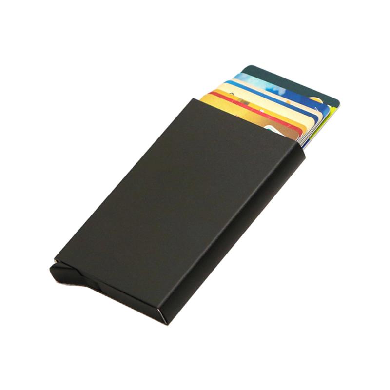 RFID Credit Card Holder Stainless Steel Wallet Large Capacity