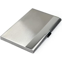 Slim Business Card Holder Stainless Steel Metal Fits 18 Cards