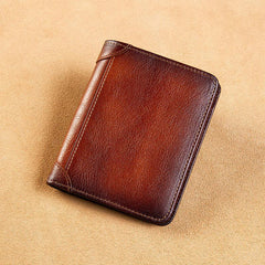 1pc Men's 3 in 1 Leather Wallet - Ultra Thin Multifunctional Card Case