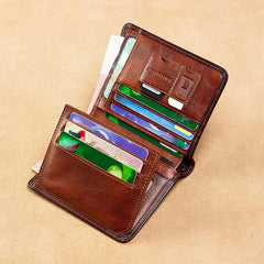 1pc Men's 3 in 1 Leather Wallet - Ultra Thin Multifunctional Card Case