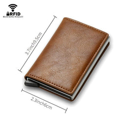 Men's Carbon Fiber RFID Trifold Wallet