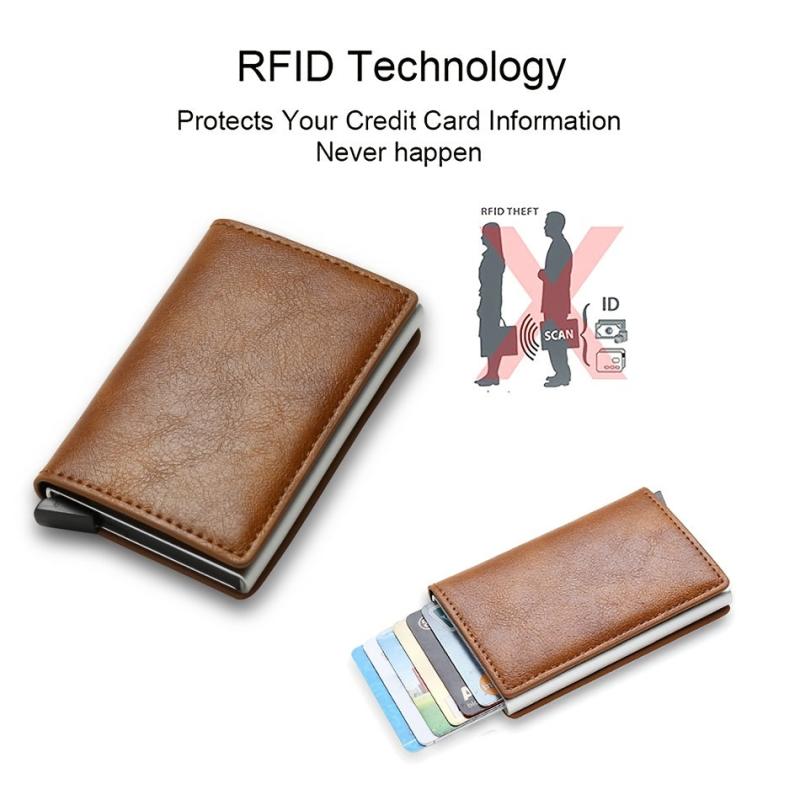 Men's Carbon Fiber RFID Trifold Wallet