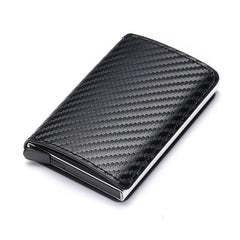 Men's Carbon Fiber RFID Trifold Wallet