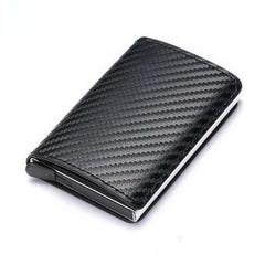 Men's Carbon Fiber RFID Trifold Wallet