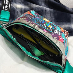 Anime Graffiti Waist Bag Cartoon Crossbody Bag
