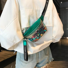 Anime Graffiti Waist Bag Cartoon Crossbody Bag