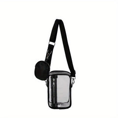 Transparent PVC Mini Crossbody Bag Adjustable Strap Waterproof Chest Bag