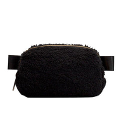 Fluffy Fanny Pack Solid Waist Bag for Outdoor Sports & Concerts