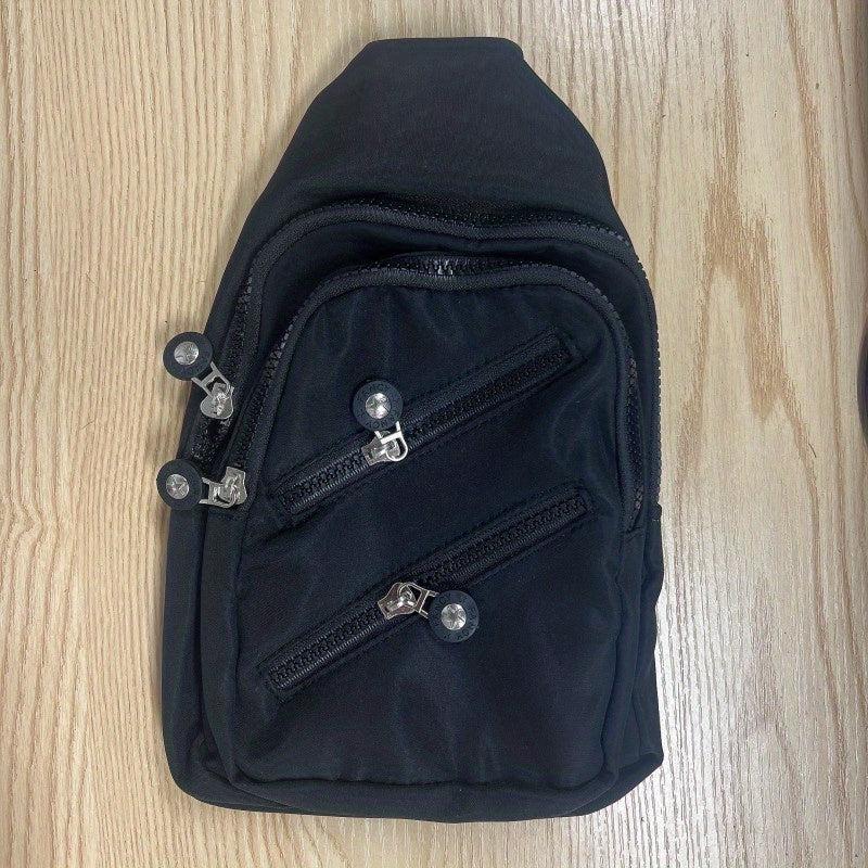 Printed Crossbody Bag Nylon Chest Purse