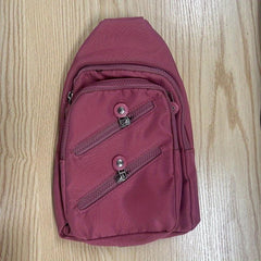Printed Crossbody Bag Nylon Chest Purse