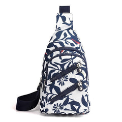 Printed Crossbody Bag Nylon Chest Purse