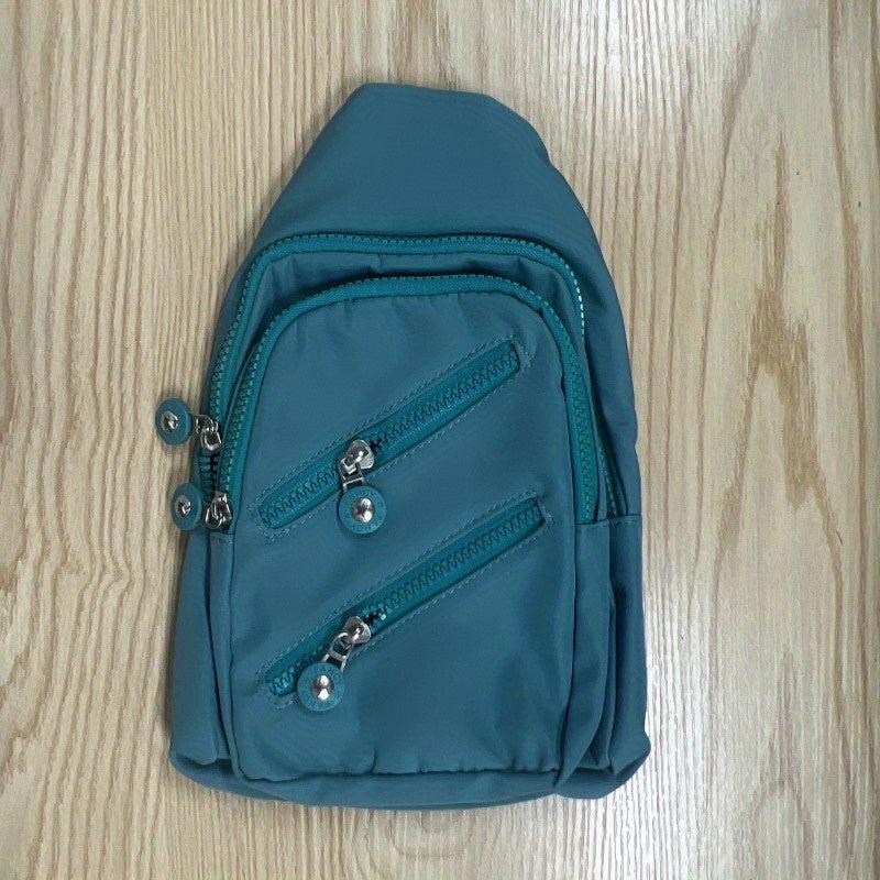 Printed Crossbody Bag Nylon Chest Purse