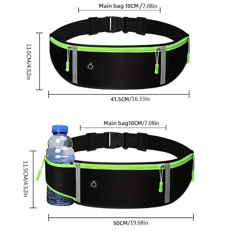 3-Pocket Outdoor Sports Fanny Pack Fitness Running Waist Bag