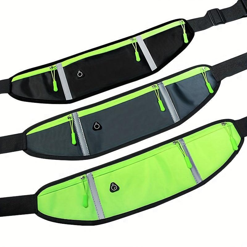 3-Pocket Outdoor Sports Fanny Pack Fitness Running Waist Bag