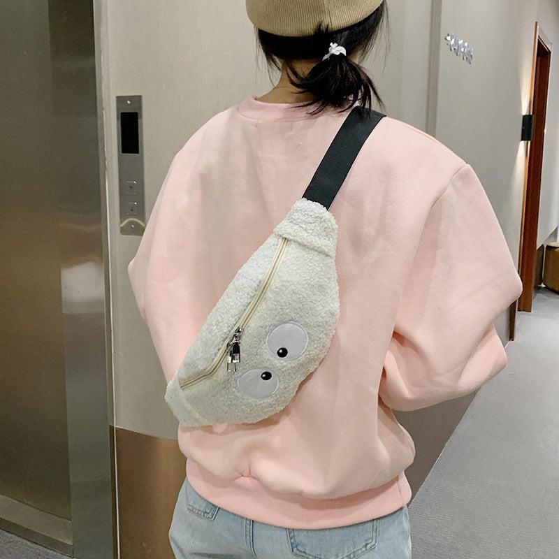 Women's Eye Pattern Crossbody Bag Lambskin Versatile Waist Bag