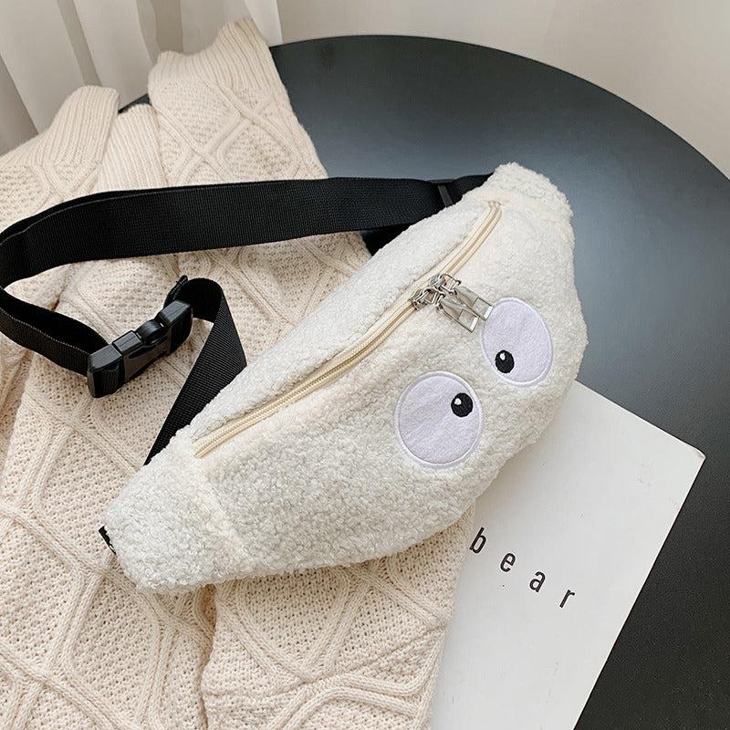 Women's Eye Pattern Crossbody Bag Lambskin Versatile Waist Bag