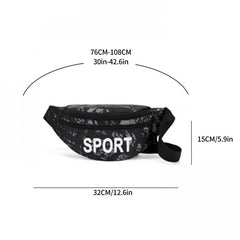 Camouflage Running Waist Bag Waterproof Fanny Pack for Outdoor Travel