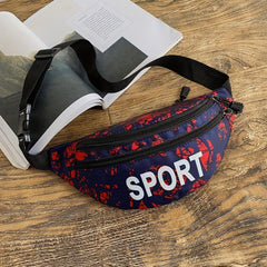 Camouflage Running Waist Bag Waterproof Fanny Pack for Outdoor Travel