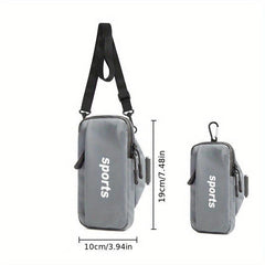 Sports Arm Bag PU Leather Waterproof Running Armband