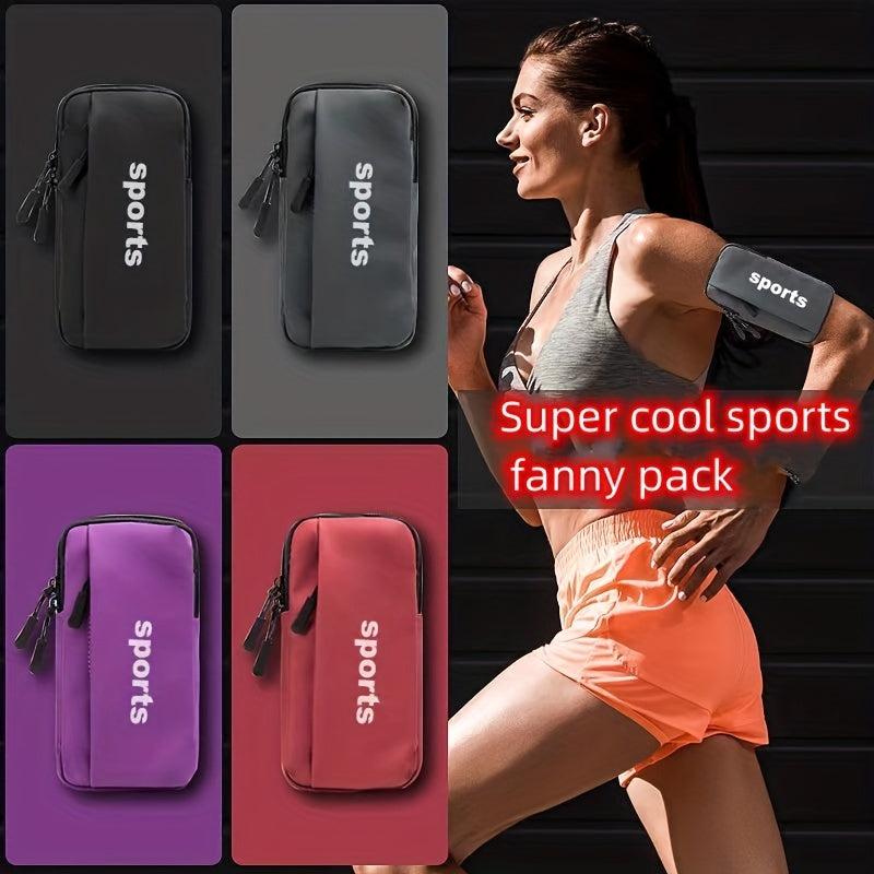 Sports Arm Bag PU Leather Waterproof Running Armband