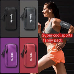Sports Arm Bag PU Leather Waterproof Running Armband
