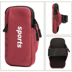 Sports Arm Bag PU Leather Waterproof Running Armband