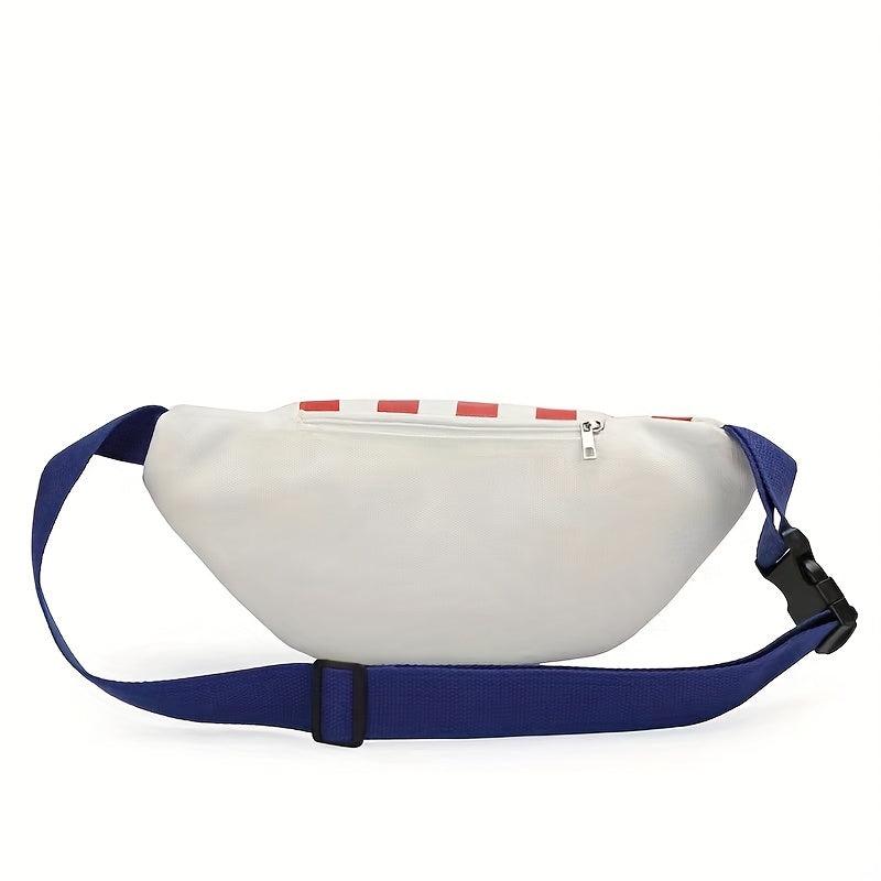 Stylish Zipper Chest Bag for Women with Flap Pattern
