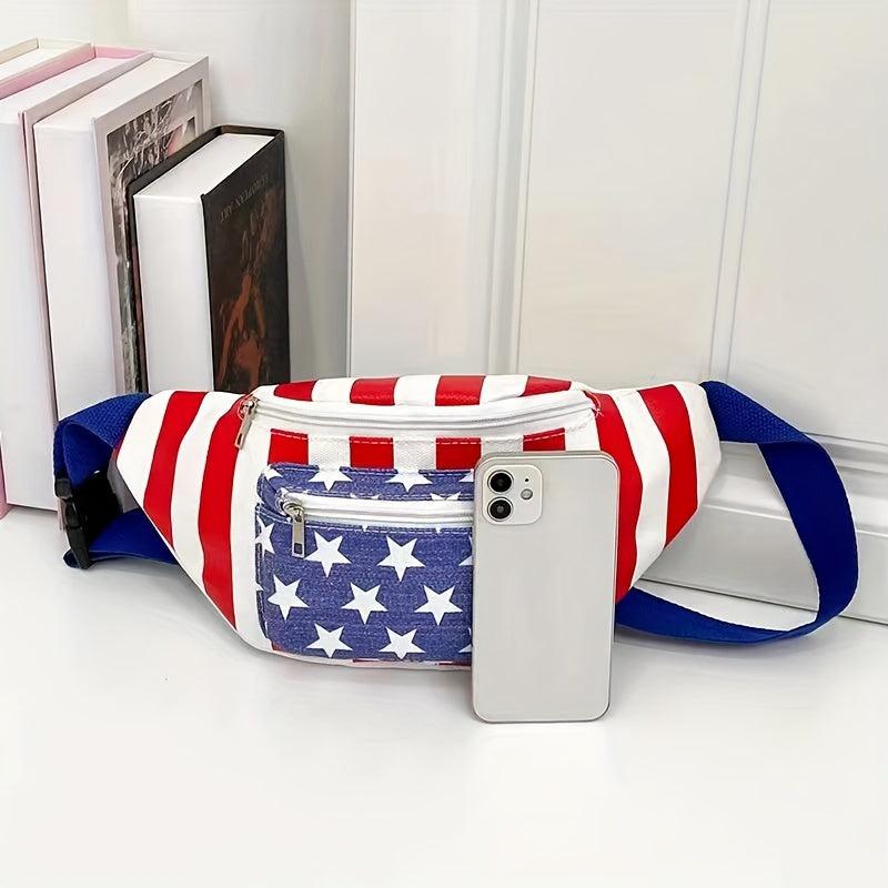 Stylish Zipper Chest Bag for Women with Flap Pattern