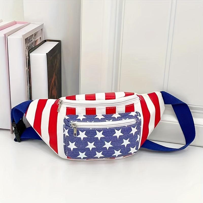 Stylish Zipper Chest Bag for Women with Flap Pattern