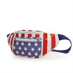Stylish Zipper Chest Bag for Women with Flap Pattern