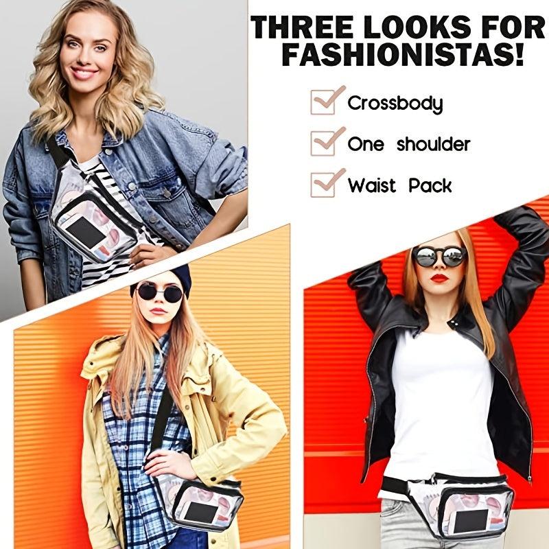 Clear Fanny Pack Stadium Approved Waterproof Durable Belt Bag