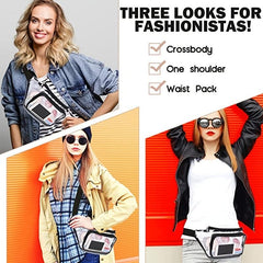 Clear Fanny Pack Stadium Approved Waterproof Durable Belt Bag