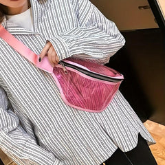 Transparent Jelly Chest Bag Stadium Approved Crossbody Bag PVC Waist Bag