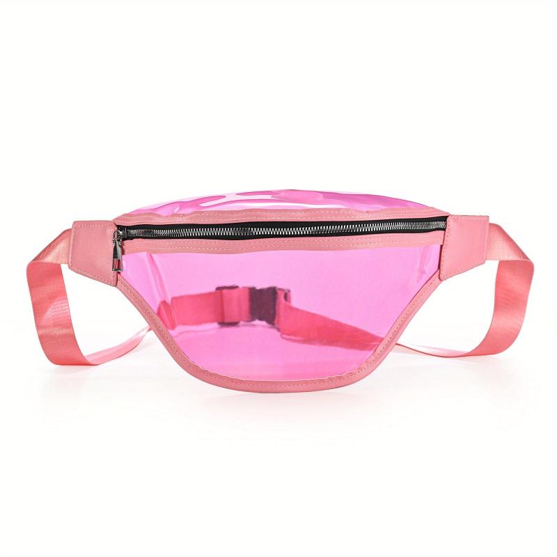Transparent Jelly Chest Bag Stadium Approved Crossbody Bag PVC Waist Bag
