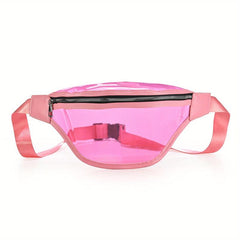Transparent Jelly Chest Bag Stadium Approved Crossbody Bag PVC Waist Bag