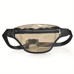 Transparent Jelly Chest Bag Stadium Approved Crossbody Bag PVC Waist Bag