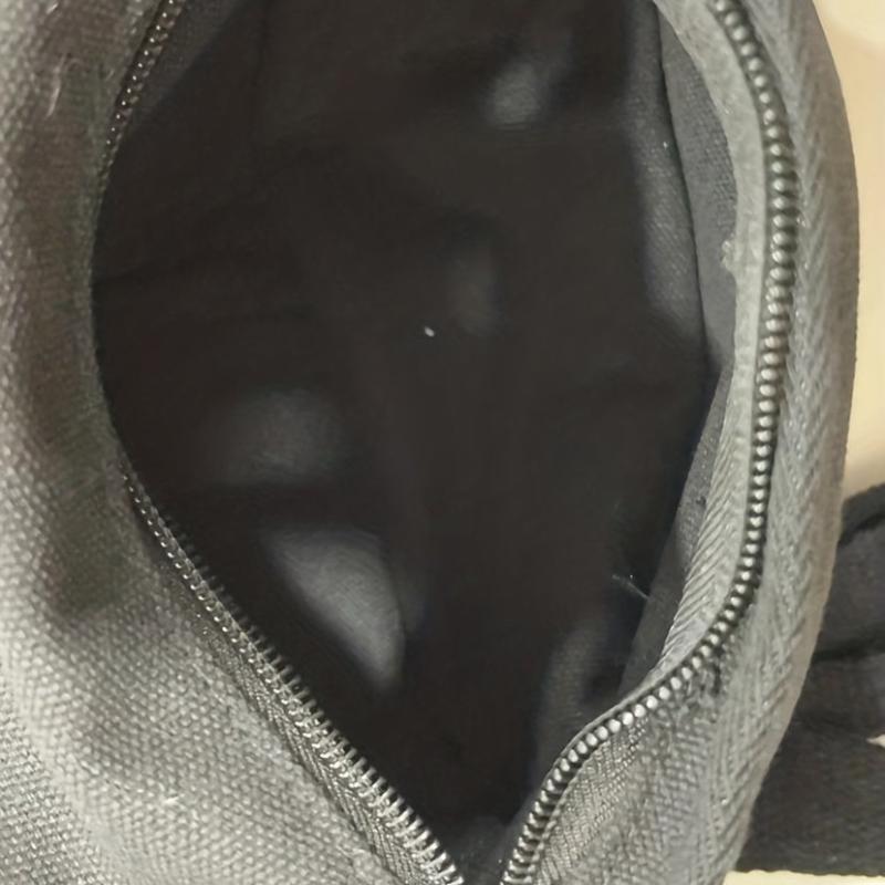 Canvas Zipper Chest Bag Durable Crossbody Waist Bag